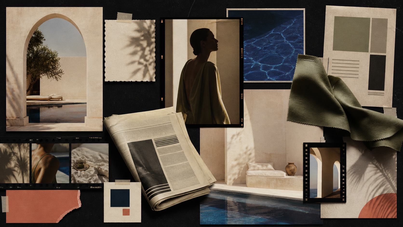 AUREA campaign moodboard and visual language