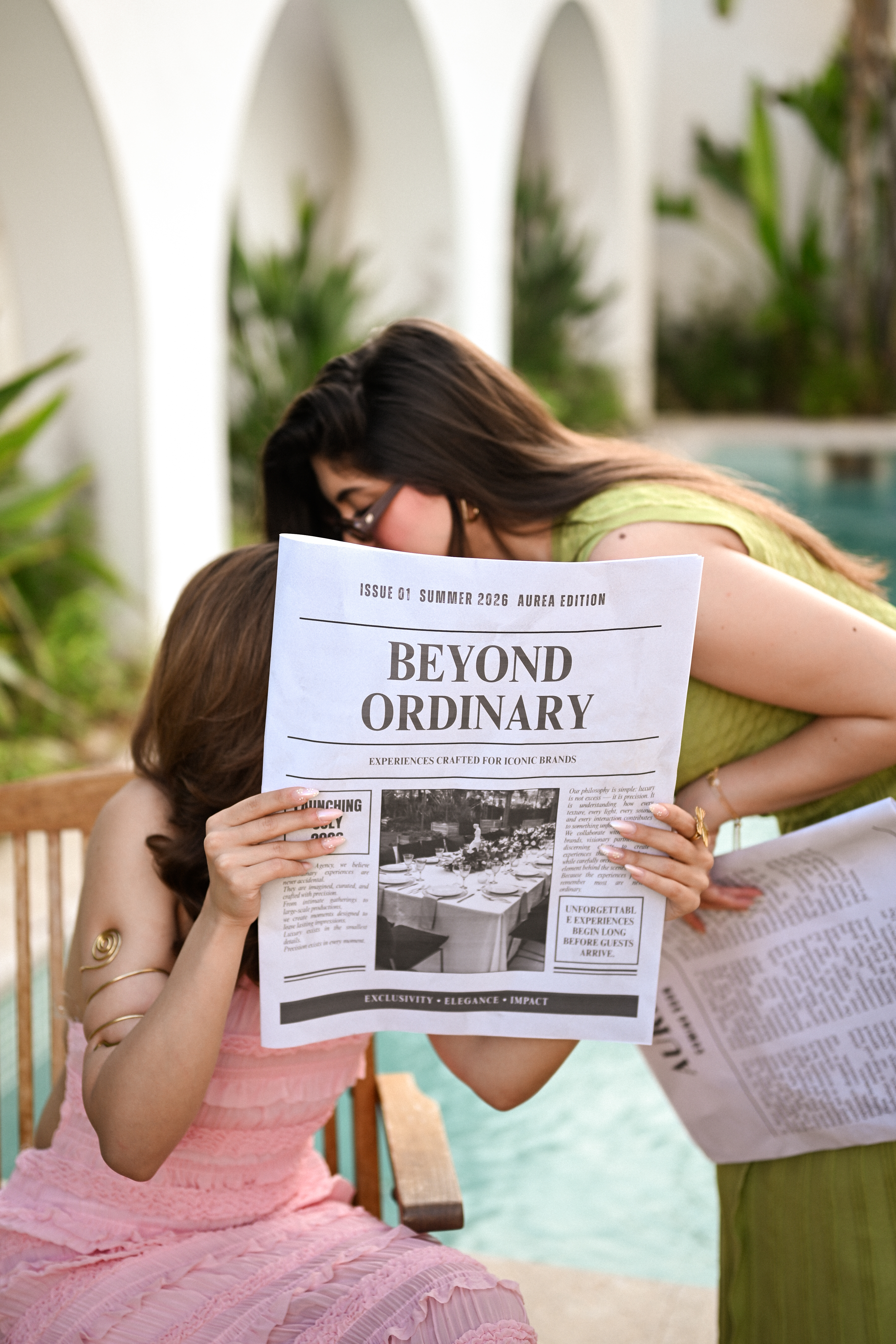 AUREA Beyond Ordinary newspaper portrait
