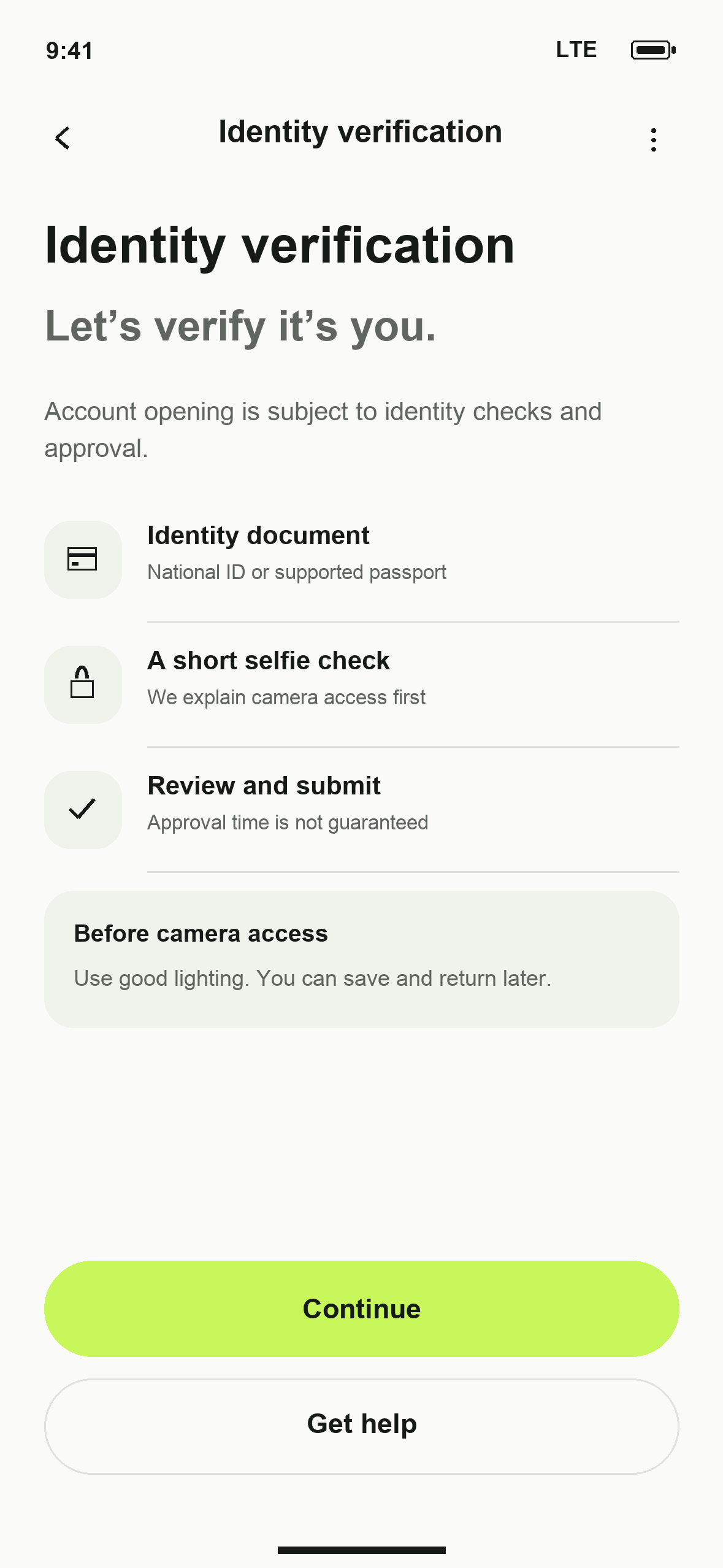 UI-03: DTB Identity verification in English