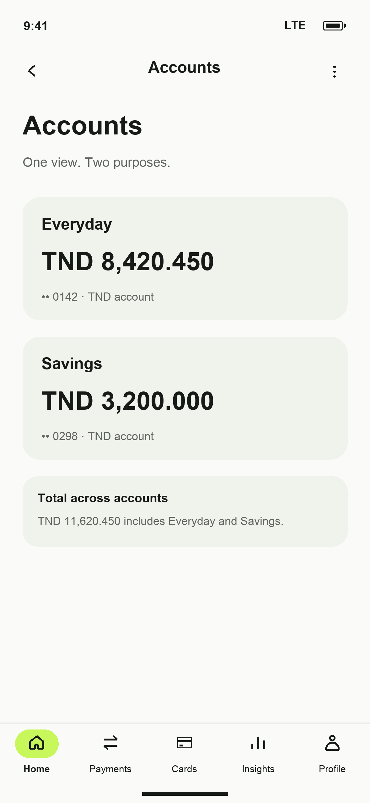 UI-05: DTB Accounts in English