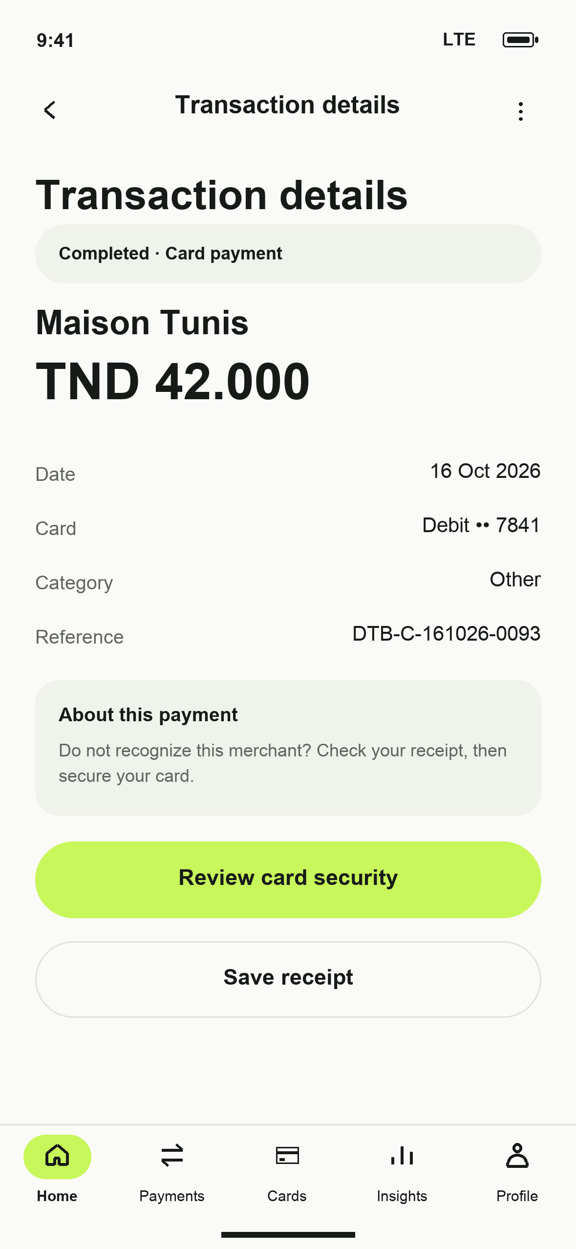 UI-08: DTB Transaction details in English