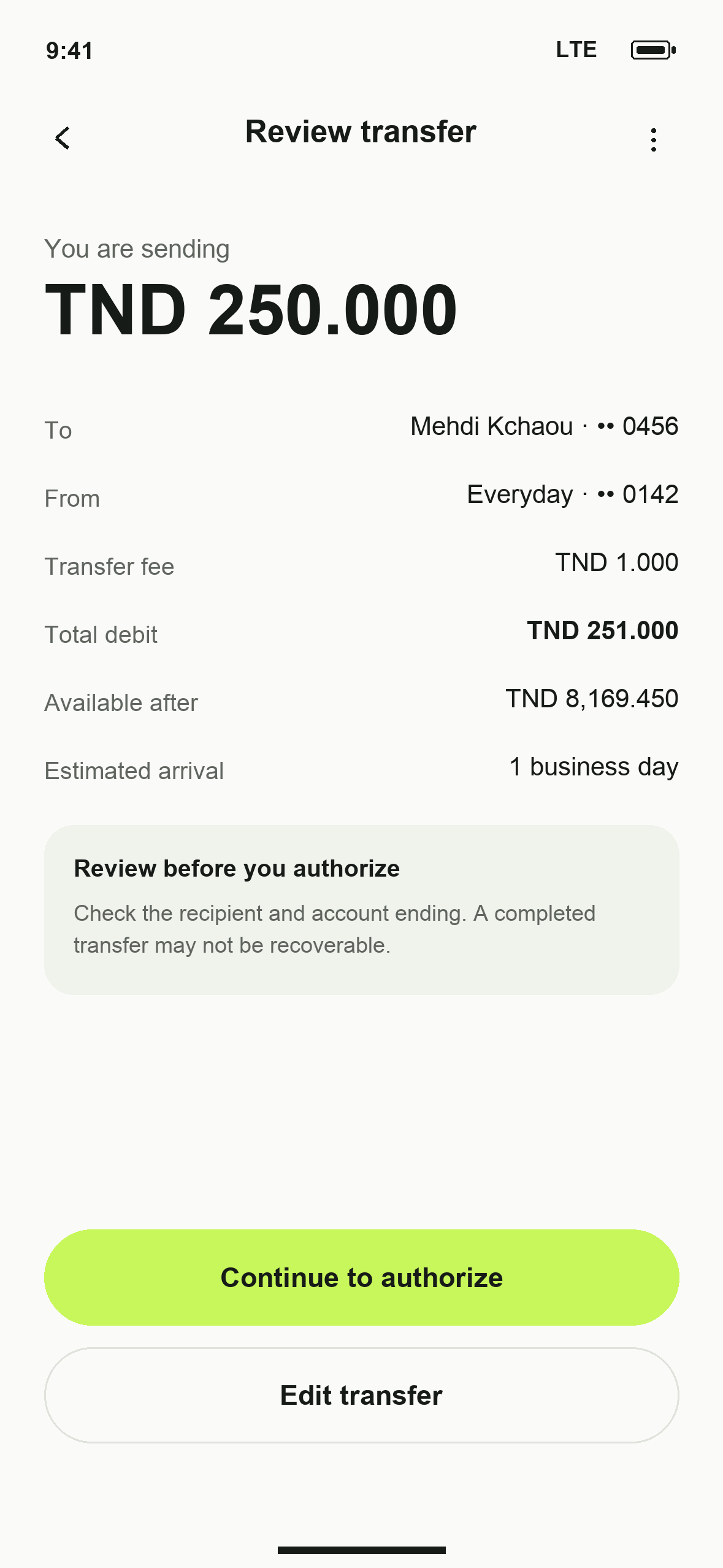 UI-15: DTB Review transfer in English