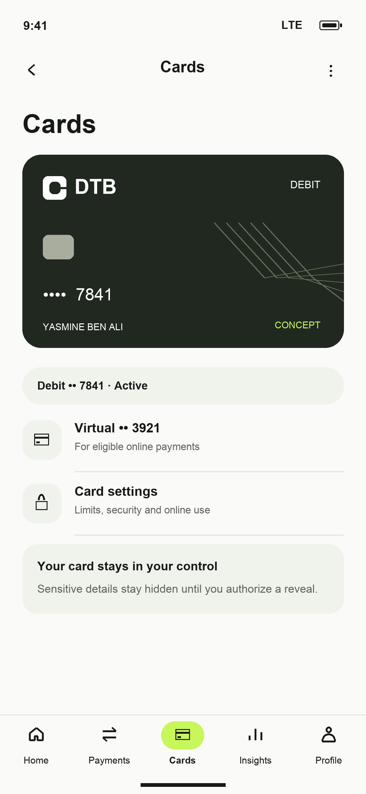 UI-19: DTB Cards in English