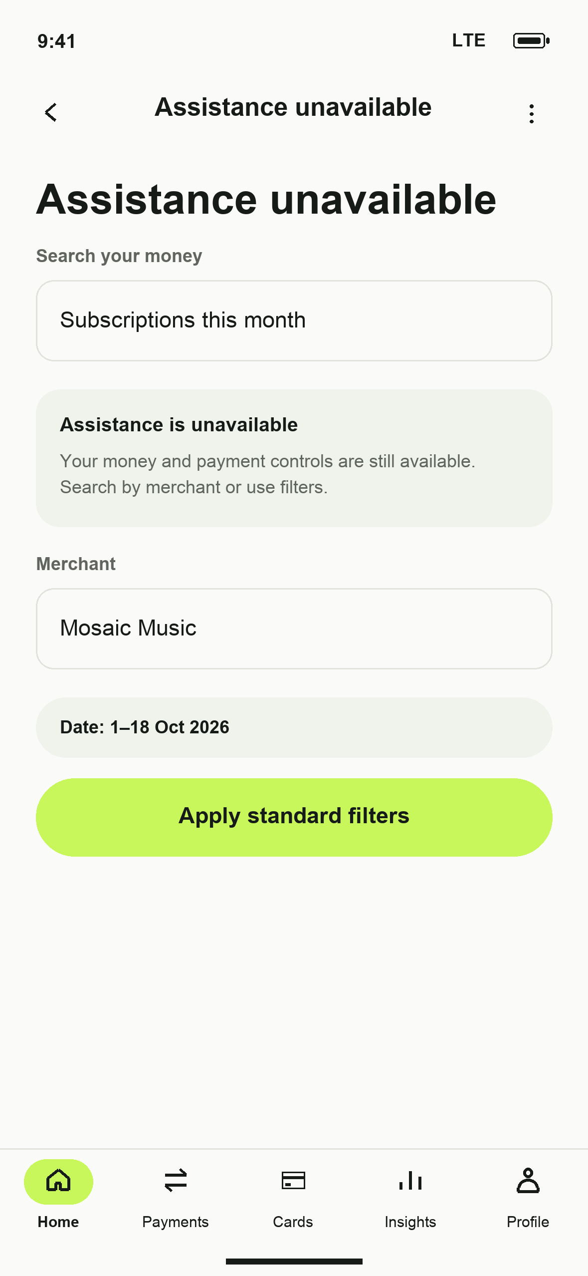 UI-30: DTB Assistance unavailable in English
