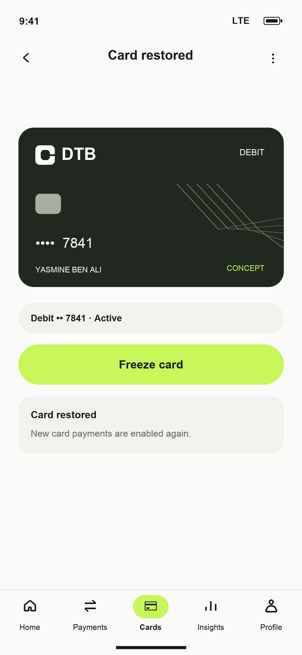 UI-34: DTB Card restored in English