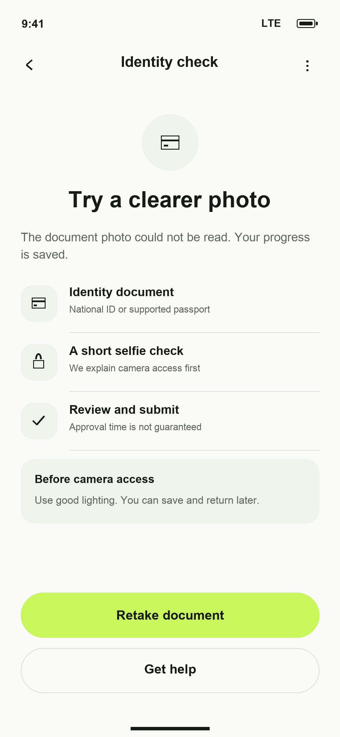 UI-48: DTB Verify identity again in English