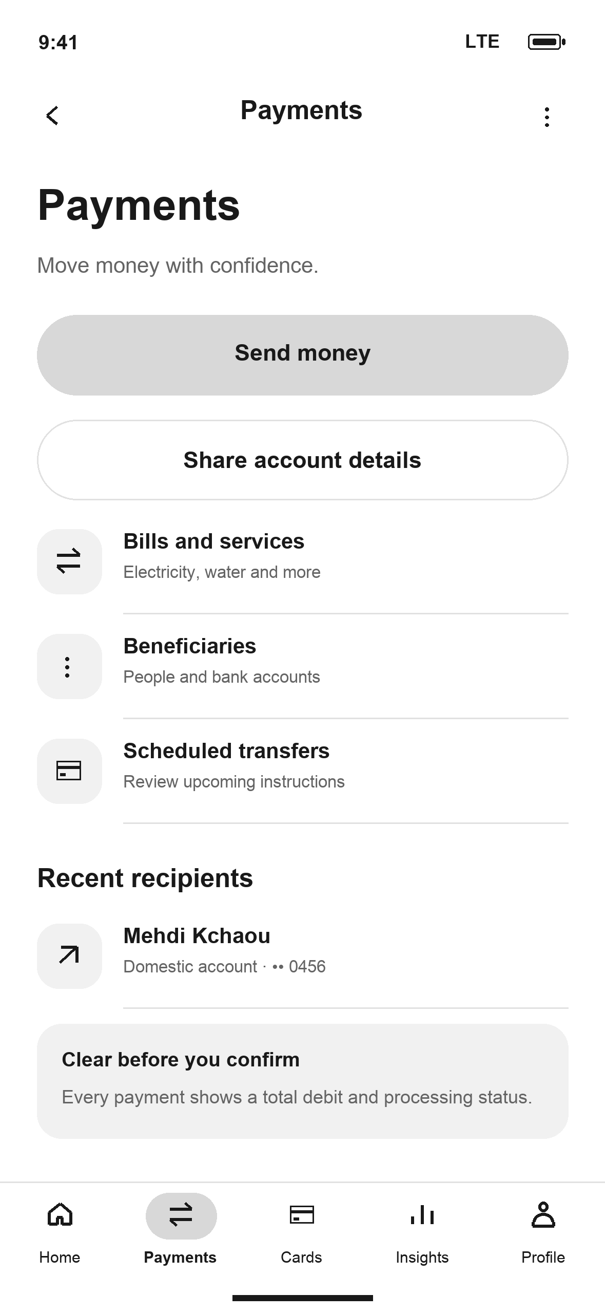 WF-11: DTB Payments in English