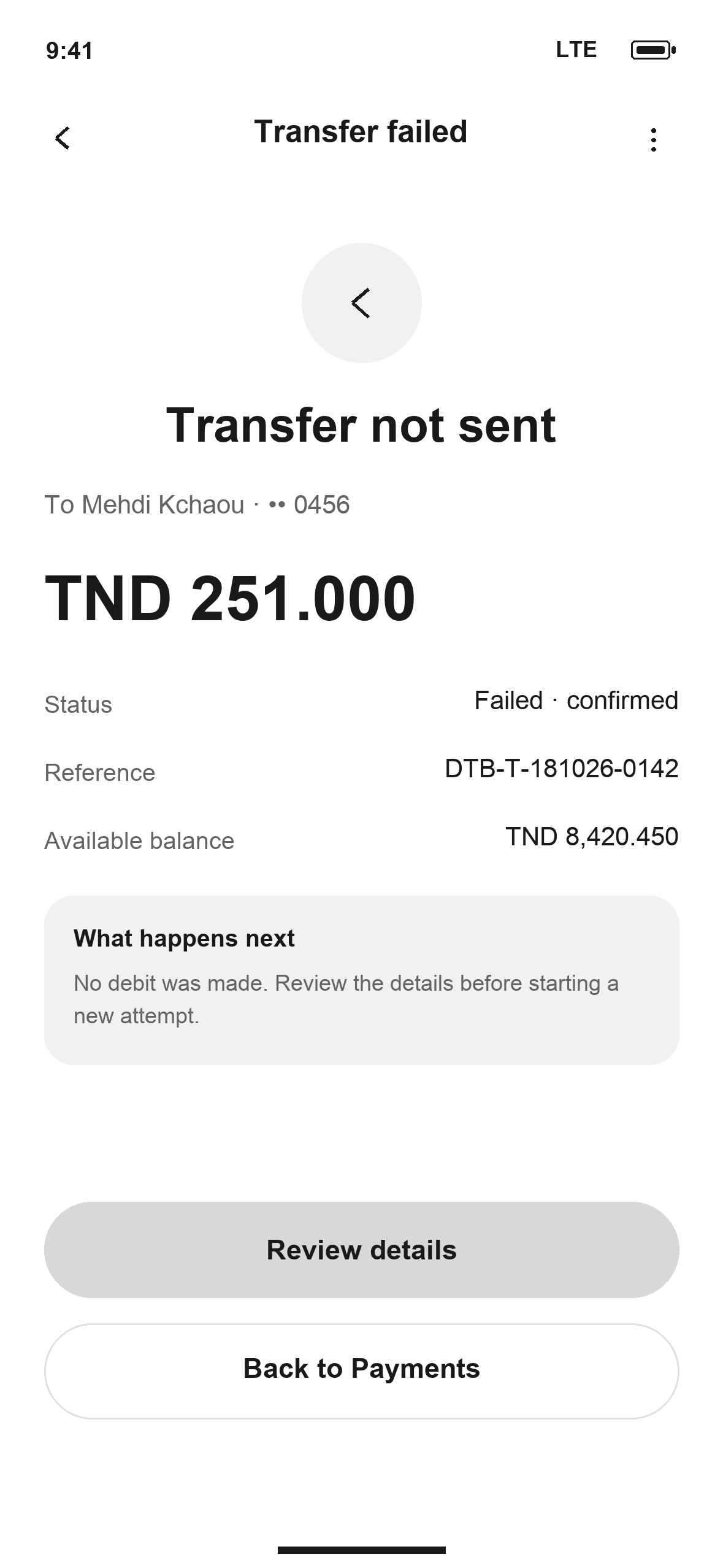 WF-28: DTB Transfer failed in English