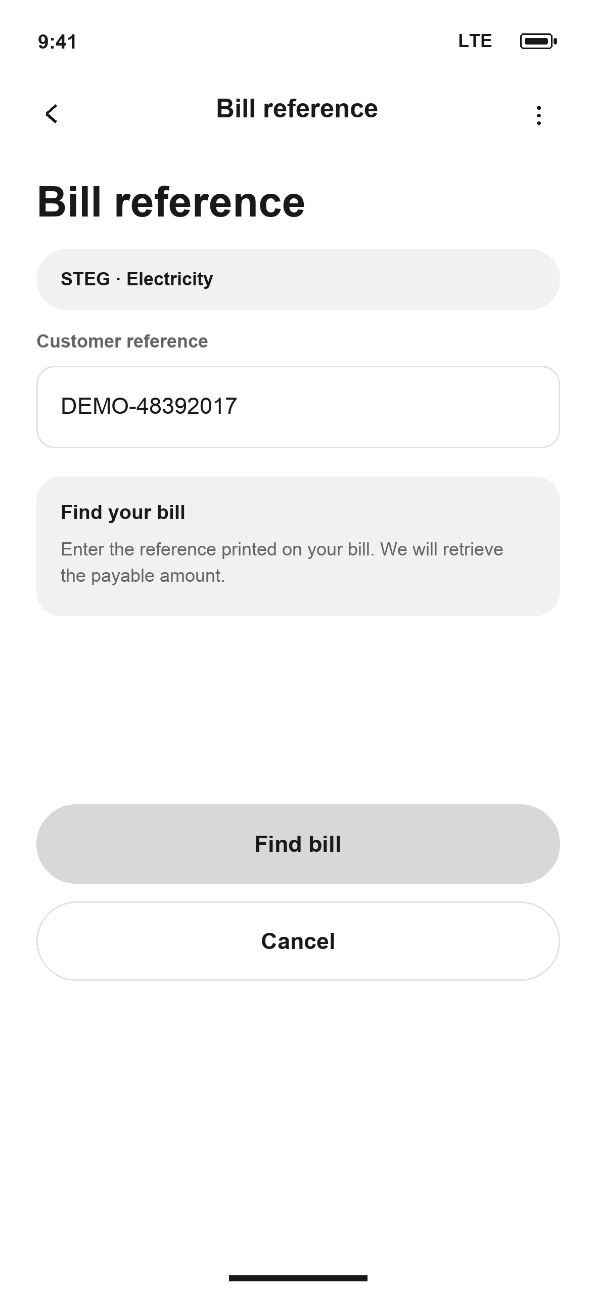 WF-35: DTB Bill reference in English
