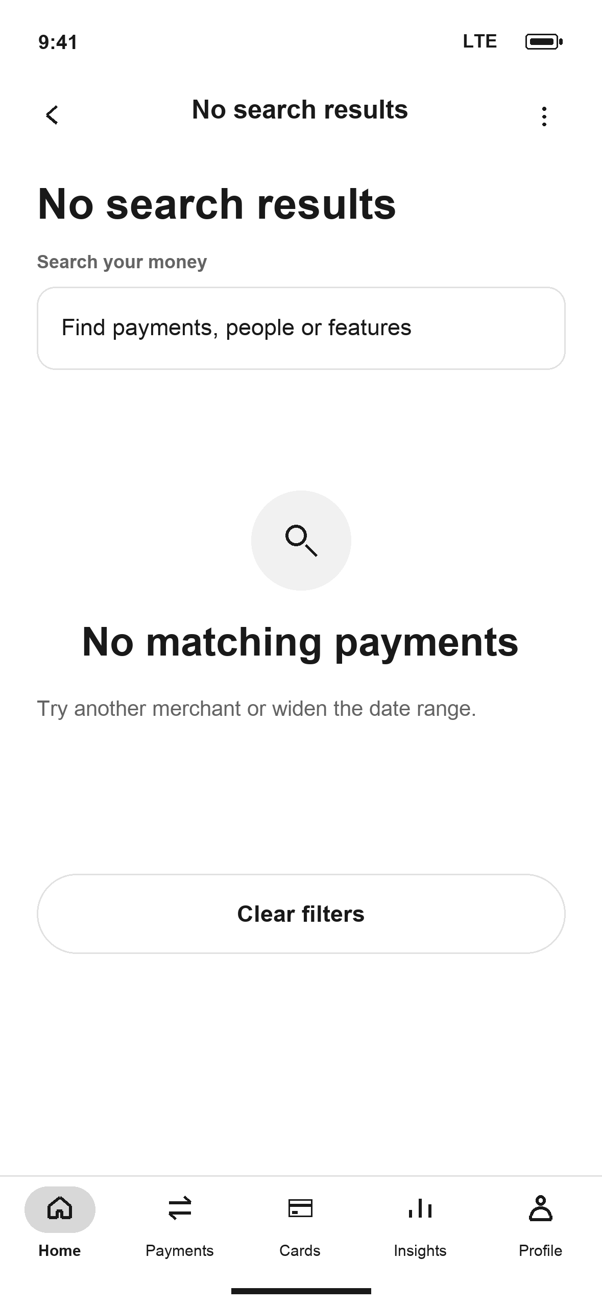 WF-42: DTB No search results in English