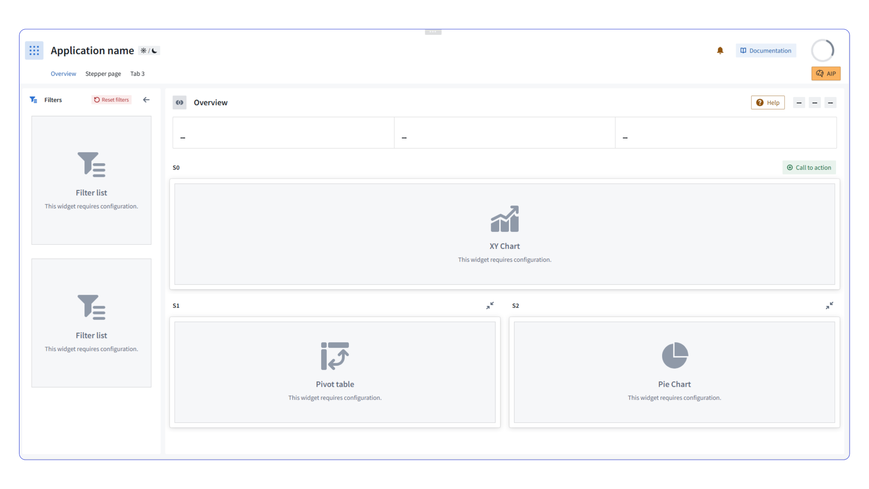 FORVIA design-system page showing another slice of the Palantir enterprise UI system.